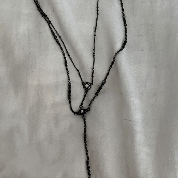 Kendra Scott Jewelry - Gunmetal & Opal Kendra Scott Y Necklace Kendra Scott Jewelry - Gunmetal & Opal Kendra Scott Y Necklace